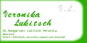 veronika lukitsch business card